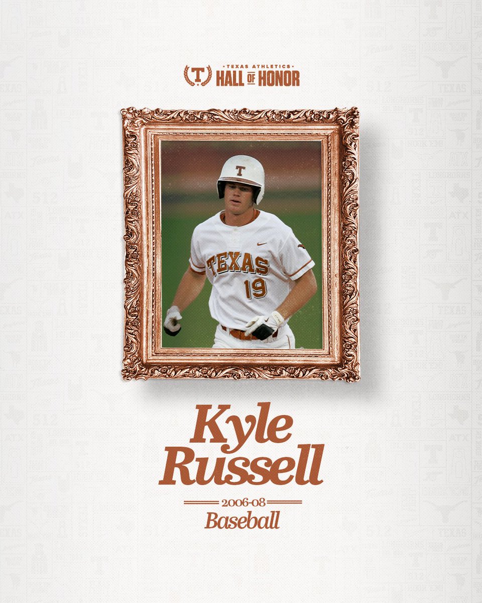 TexasBaseball's tweet image. welcome to the Texas Athletics Hall of Honor, Kyle 馃
#HookEm | @TexasLonghorns