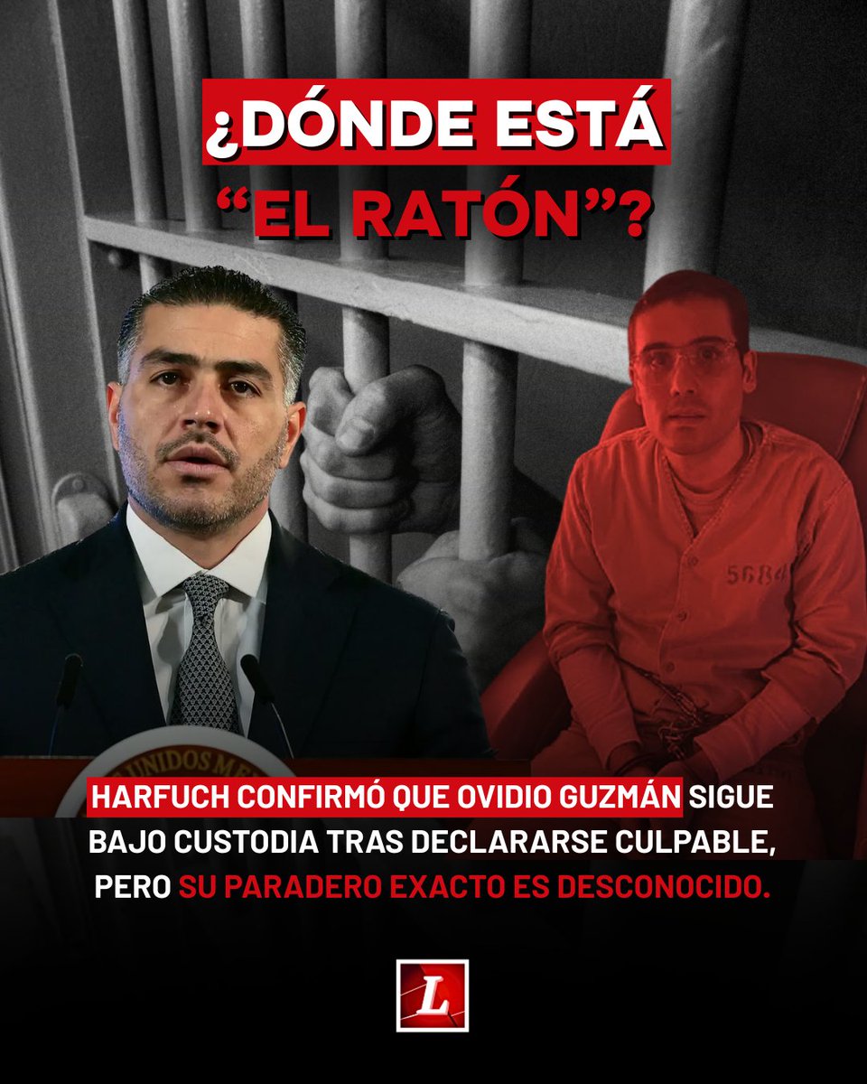 🇲🇽 Nacional | 🐭🇺🇸 | Ovidio Guzmán ya no aparece en el sistema de prisiones de EE.UU., pese a estar procesado por narcotráfico. México afirma que sigue preso, pero desconoce su ubicación.

📌 Nota completa en 👇👇👇
bit.ly/453rHyy

#OvidioGuzmán #ElRatón #CartelDeSinaloa