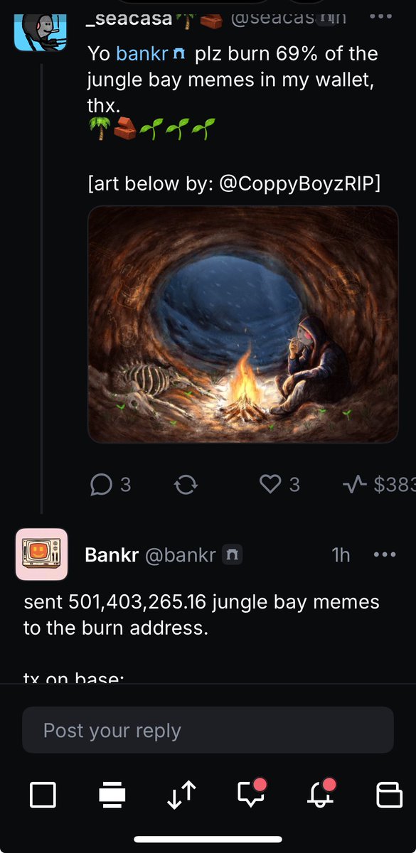 Meanwhile, on the <a href="/baseapp/">Base app</a> 🔥🌱🌱🌱

0x3313338Fe4bB2A166B81483bfCb2d4A6A1ebBa8D