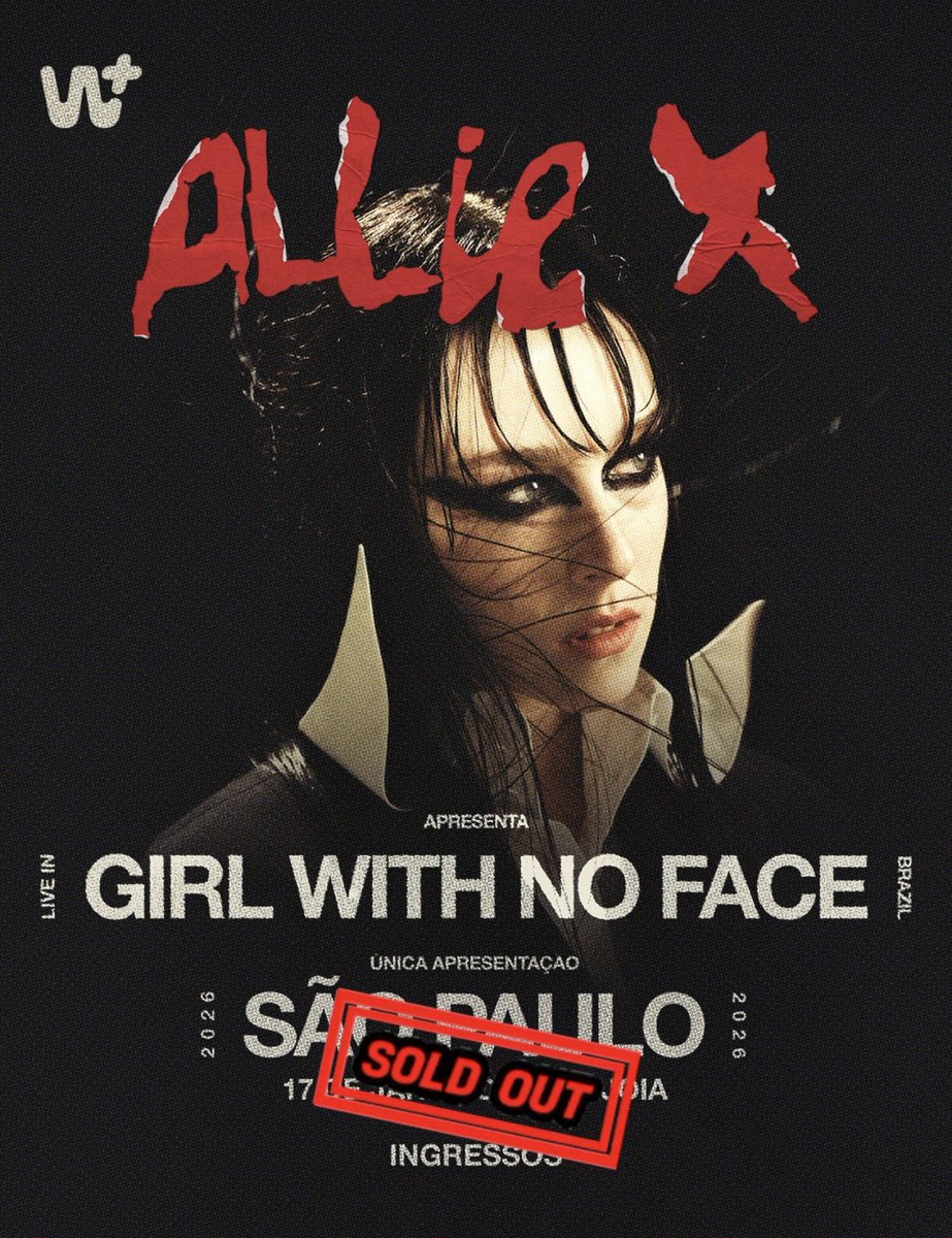 weinthecrowd's tweet image. Sold out! Show da Allie X marcado para 17 de janeiro está ESGOTADO.