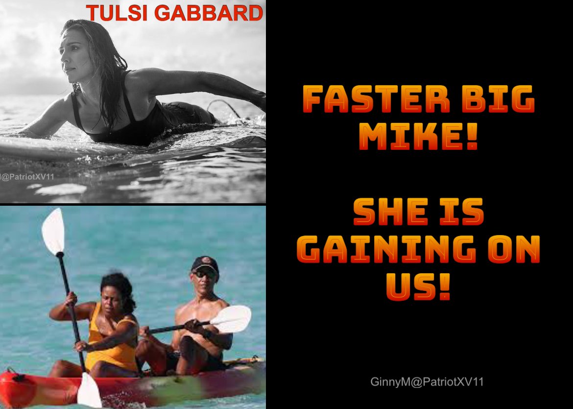 <a href="/catturd2/">Catturd ™</a> Yes he is! Thank you Tulsi Gabbard for your courage and may the Lord protect you from these evil people as you pursue justice for America.