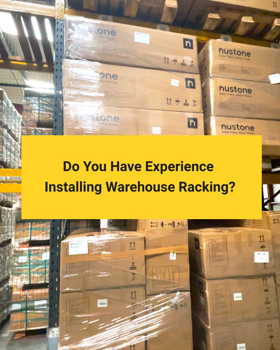 Nustone (@nustone_uk) on Twitter photo Got racking skills?
📣 We're looking for someone with experience installing warehouse racking to help out ASAP at our Braintree unit.
If you're available or can recommend someone, please get in touch!
📧 Contact: richard@nustone.co.uk
#WarehouseWork #RackingInstallation Got racking skills?
📣 We're looking for someone with experience installing warehouse racking to help out ASAP at our Braintree unit.
If you're available or can recommend someone, please get in touch!
📧 Contact: richard@nustone.co.uk
#WarehouseWork #RackingInstallation
