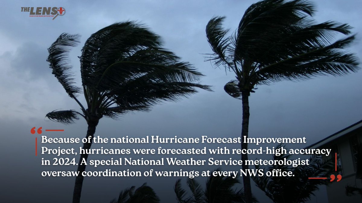 TheLensNOLA's tweet image. #OPINION "This administration is placing vulnerable communities at greater risk when severe weather strikes, says the writer, who helped to craft key forecasting legislation that’s now been undone. "
✍ Sara Gonzalez-Rothi
More Info: buff.ly/cb9cZax