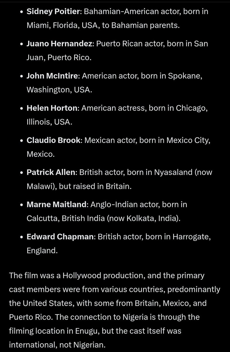 Kassanopha's tweet image. See your life again, why are you guys so insecure and you try so hard by any means to attach some relevance to yourself above Yoruba people even untriggered. No Nigerian was among the casts, it was an Hollywood movie. They only came to Enugu to shoot it bro. #BruisedEgo