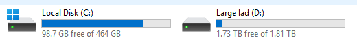 Finally upgraded my storage so now I can hold more than 3 games on my pc, im free at last