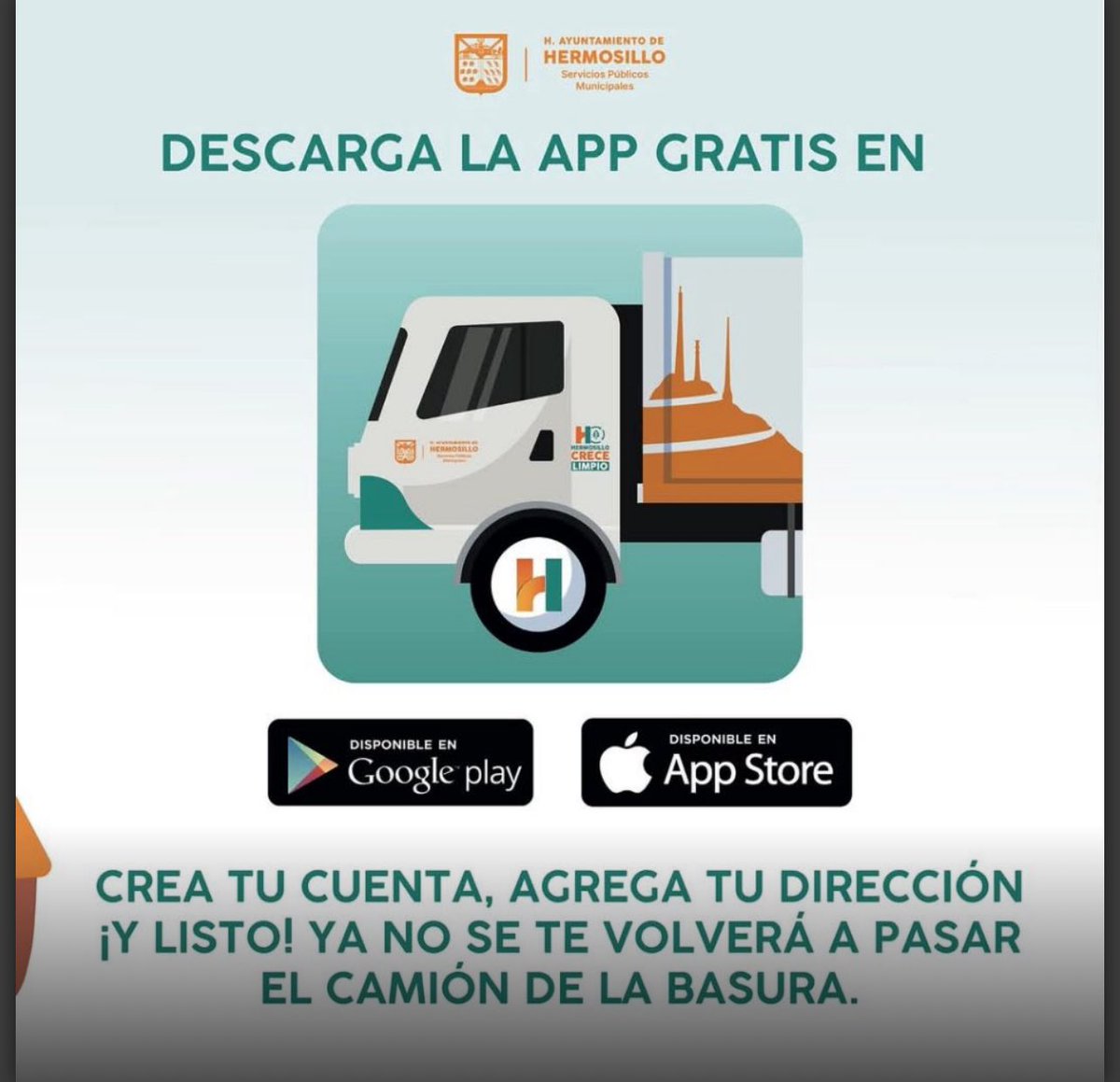 Gildardo Real (@gildardoreal) on Twitter photo En Hermosillo, nuestro alcalde <a href="/tonoastiazaran/">Antonio Astiazarán</a> sigue poniendo la tecnología al servicio de las y los ciudadanos.
Con la aplicación de Recolector H, ya puedes saber qué día y a qué hora pasa el camión de la basura por tu casa.
Innovación útil, gratuita y en tiempo real.
✅ Así En Hermosillo, nuestro alcalde <a href="/tonoastiazaran/">Antonio Astiazarán</a> sigue poniendo la tecnología al servicio de las y los ciudadanos.
Con la aplicación de Recolector H, ya puedes saber qué día y a qué hora pasa el camión de la basura por tu casa.
Innovación útil, gratuita y en tiempo real.
✅ Así
