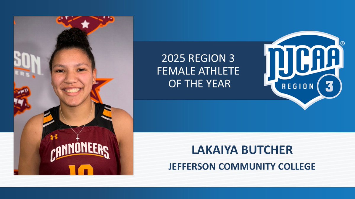 Jefferson's LaKaiya Butcher named <a href="/NJCAAReg3/">NJCAA REGION 3</a> Female Athlete of the Year

njcaaregion3.org/regional_award…