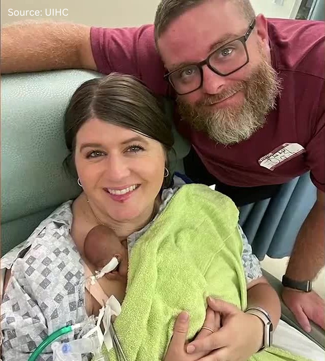 13abc's tweet image. 'A miracle' Baby born more than 4 months early sets world record for most premature baby >> 13abc.com/2025/07/23/bab…