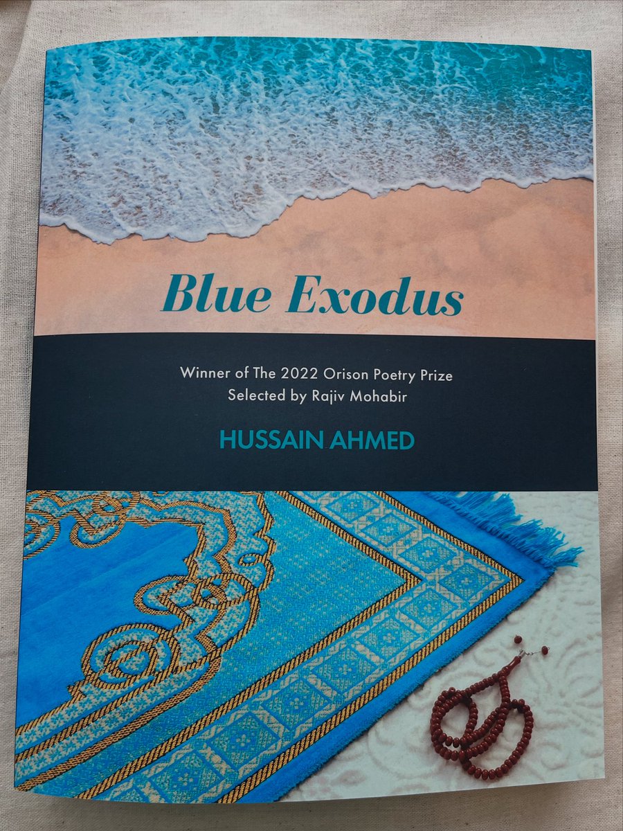 OrisonBooks's tweet image. Congratulations to Hussain Ahmed, whose collection BLUE EXODUS has been shortlisted for The Derek Walcott Prize, awarded by @arrowsmithpress! The winner will be selected by Ishion Hutchinson &amp;amp; announced in October. Read the announcement at arrowsmithpress.com/walcott.