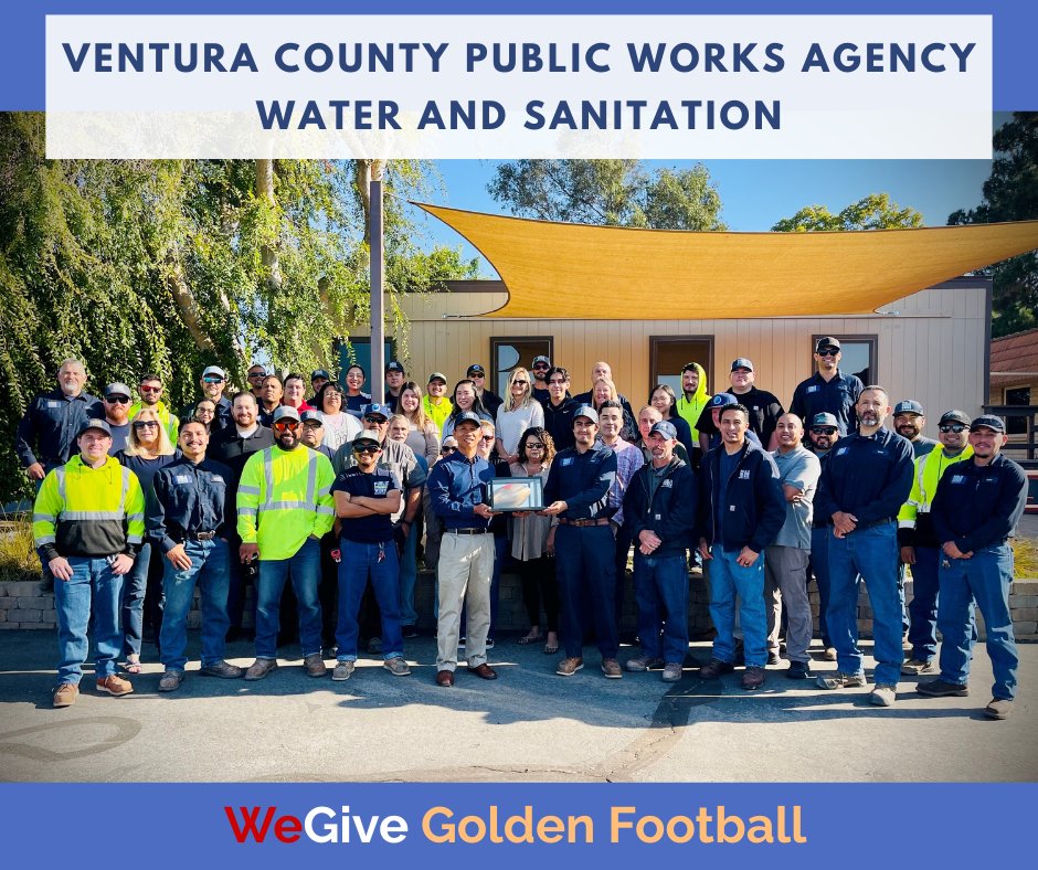 VCPublicWorks's tweet image. A few months ago, our agency proudly took home 1st place in the Large Division of the 2025 WeGive Golden Football Challenge!🏈
Since then, the Golden Football has been making its rounds across our agency sites, celebrating the incredible generosity of our team.💙
#GivingBack