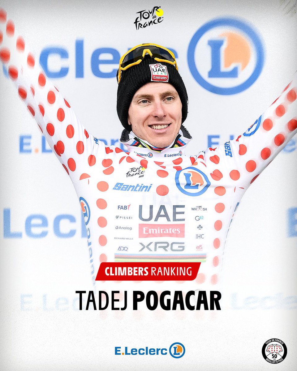 letour_de's tweet image. ๐ฝ Trikots nach der 17. Etappe
๐ @TamauPogi ๐ธ๐ฎ
๐ Jonathan Milan ๐ฎ๐น
๐ดโช๏ธ @TamauPogi ๐ธ๐ฎ
๐ถ Florian Lipowitz ๐ฉ๐ช
#TDF2025