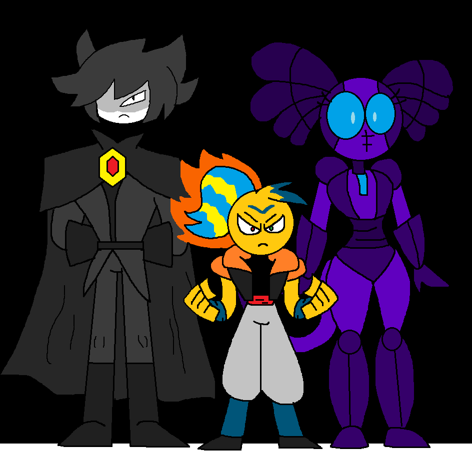 NeilMartinNuez1's tweet image. Sir Light,Jenny and FireKyn #HeroVerse #Drawing #Paint