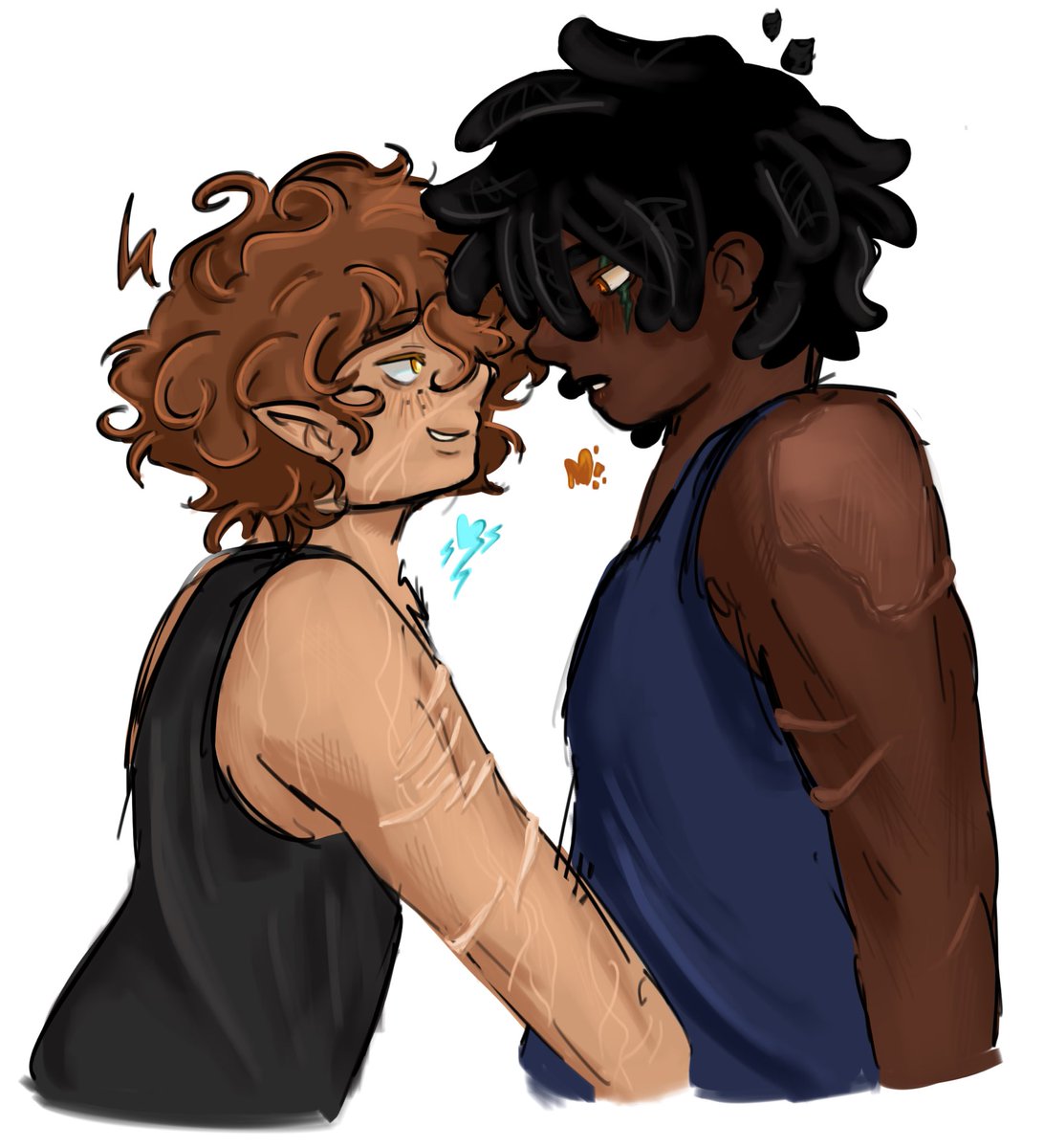 Jayvoltages's tweet image. Gay boy rizzes even gayer boy #ninjagofanart #bruiseshipping #ninjagojay #NinjagoCole