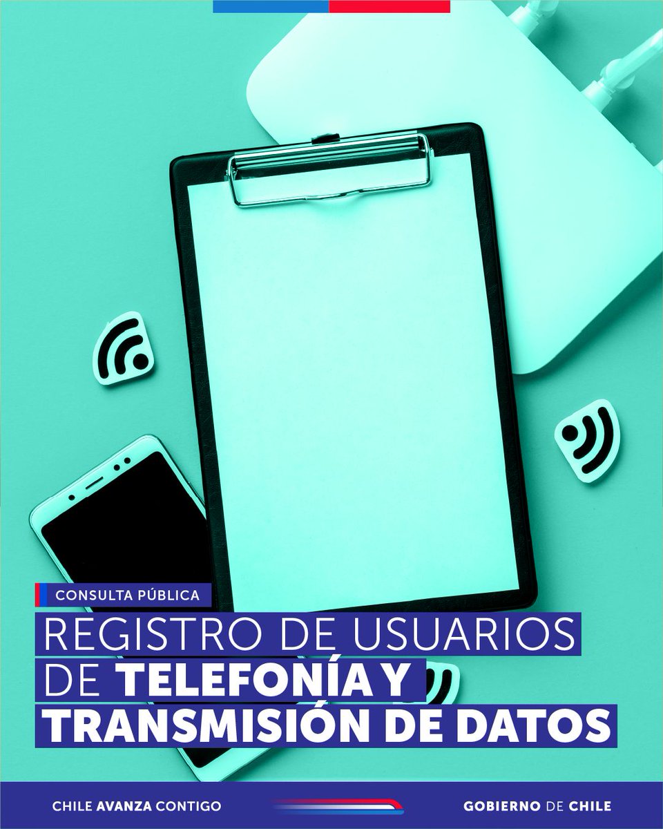 subtel_chile's tweet image. 🛜 La participación ciudadana es fundamental para la implementación de las políticas públicas. Por lo mismo, te invitamos a participar en la consulta pública de Registro de Usuarios de Telefonía y Transmisión de datos. 

Ingresa al siguiente link: subtel.gob.cl/participacion-…
