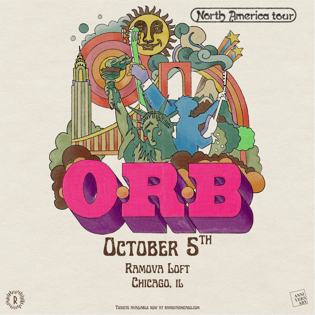 Ramova Chicago (@ramovachicago) on Twitter photo Just Announced! O.R.B’s fuzz-drenched psychedelia, doom-soaked riffs, and cosmic exploration are coming to the <a href="/otherhalframova/">Other Half Ramova</a> Loft on Oct. 5th 🛰️☄️
Tickets are on sale now!
🔗 hive.co/l/ramovaorb Just Announced! O.R.B’s fuzz-drenched psychedelia, doom-soaked riffs, and cosmic exploration are coming to the <a href="/otherhalframova/">Other Half Ramova</a> Loft on Oct. 5th 🛰️☄️
Tickets are on sale now!
🔗 hive.co/l/ramovaorb