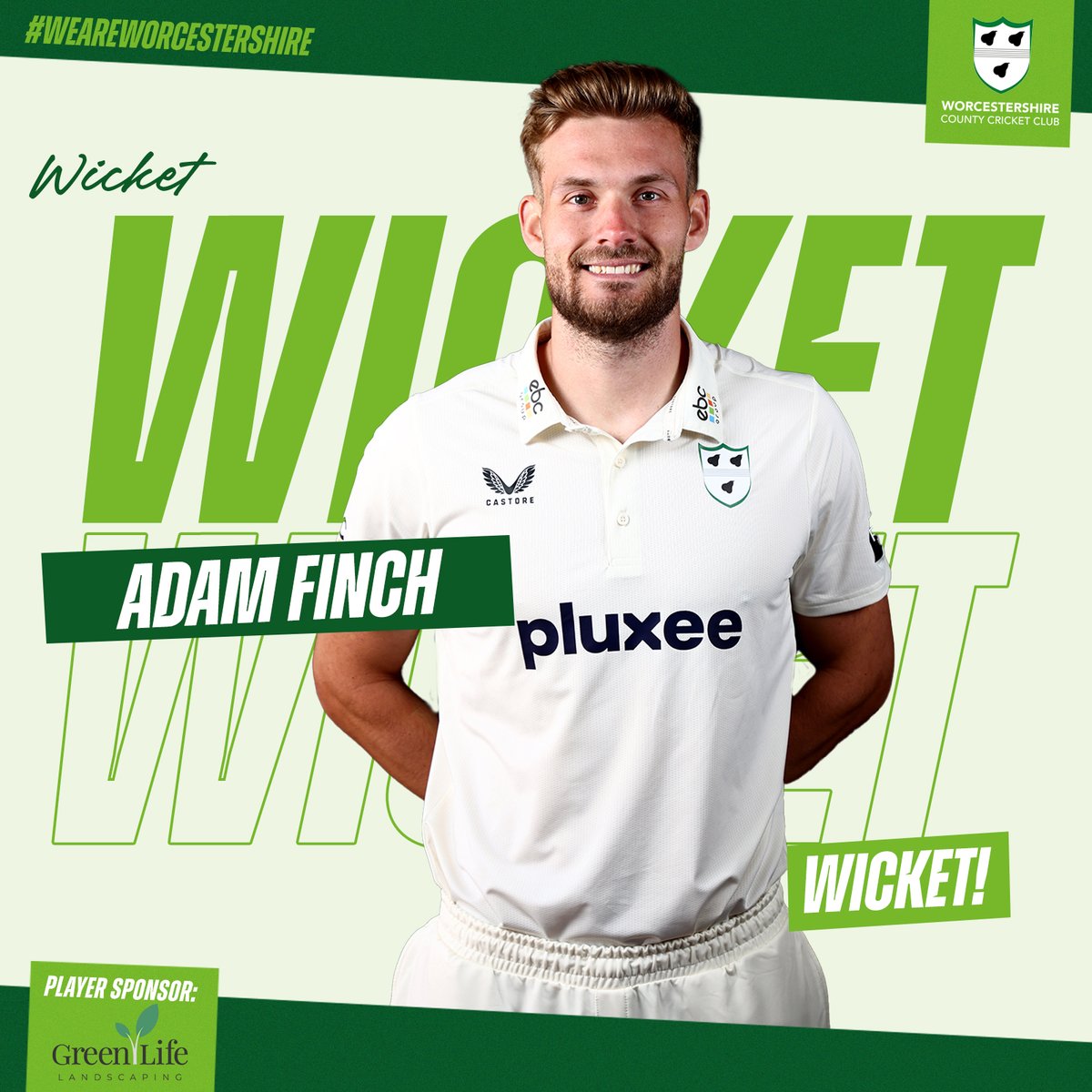WorcsCCC's tweet image. 𝗪𝗜𝗖𝗞𝗘𝗧 ☝️
Finchy wraps it upppppp! 🔥
What a performance from the Pears! 🤩
Warwickshire 184 AO (58.5 overs) trailing by 149 runs