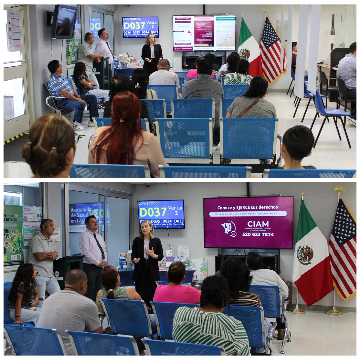 Consulmex Laredo (@consulmexlaredo) on Twitter photo En la charla #ConoceTusDerechos de hoy, personal de Protección brindó orientación sobre cómo actuar ante operativos, portar una identificación vigente (como la #MatrículaConsular) y cómo contactar al Consulado o al CIAM. #PorNuestrosConnacionales <a href="/SRE_mx/">Relaciones Exteriores</a> 🇲🇽🇺🇸 En la charla #ConoceTusDerechos de hoy, personal de Protección brindó orientación sobre cómo actuar ante operativos, portar una identificación vigente (como la #MatrículaConsular) y cómo contactar al Consulado o al CIAM. #PorNuestrosConnacionales <a href="/SRE_mx/">Relaciones Exteriores</a> 🇲🇽🇺🇸