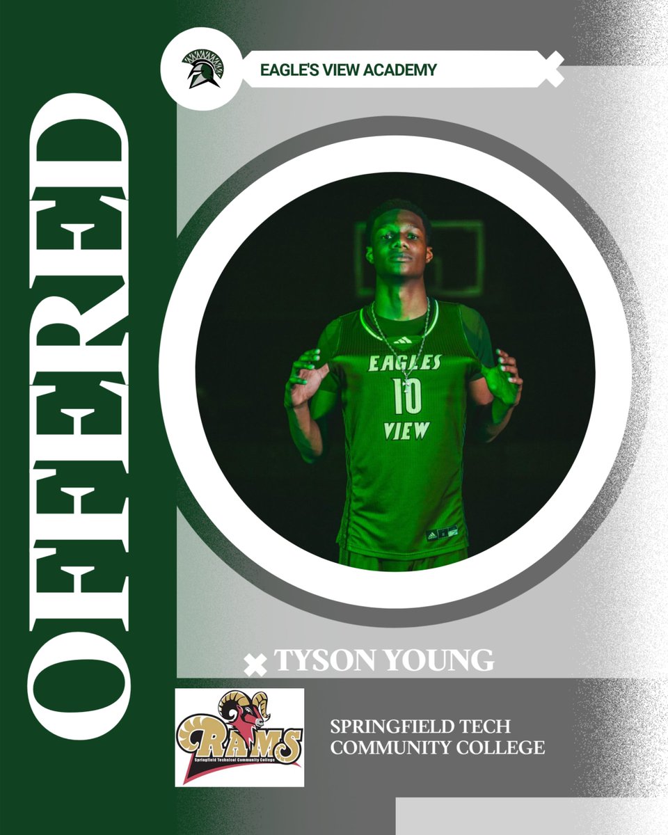 CONGRATS to Tyson Young on his first OFFICIAL OFFER from Springfield Tech Community college!!
#THEVIEW