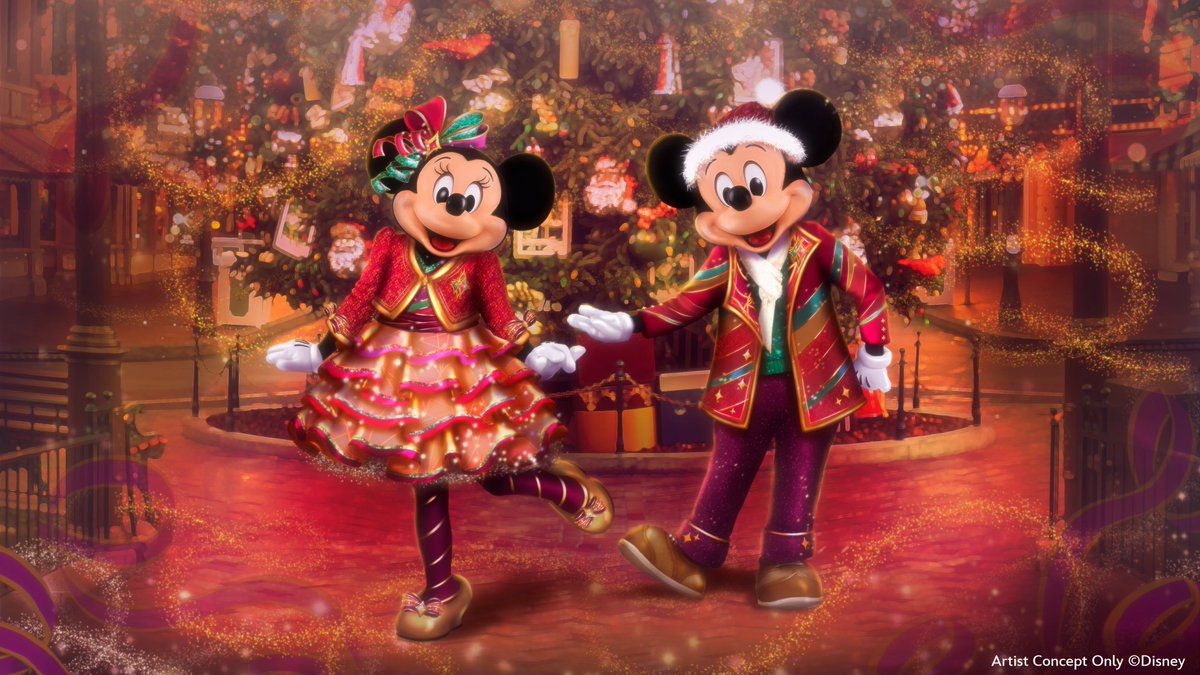 Disneyland's tweet image. New festive looks ✅ Holiday treats ✅ Wintertime at Disneyland ✅ The Holidays at the Disneyland Resort returns Nov.14, 2025 - Jan.7, 2026! di.sn/6188fyBS8