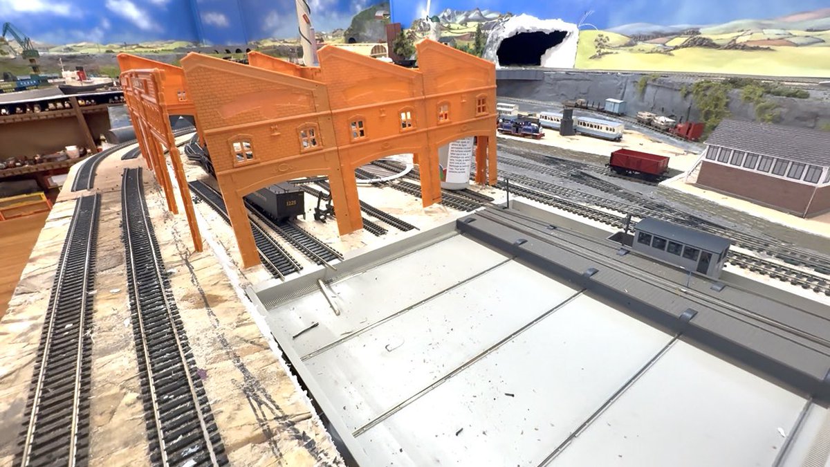 rwsnwr12's tweet image. decided to flip the works around, instead of being cramped behind the stationand ruining the view ill be directly across from the skarloey sheds
