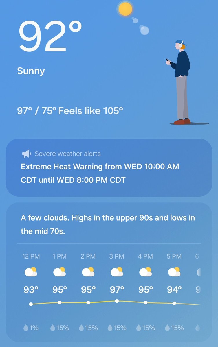 SorinDGhost's tweet image. Man I&apos;m sweating my mf BALLS off dawg 

For the non Americans that&apos;s 

33C with feels like up to 40C
36/23C

Do NOT come to the US south in summer, humanity ain&apos;t built for this