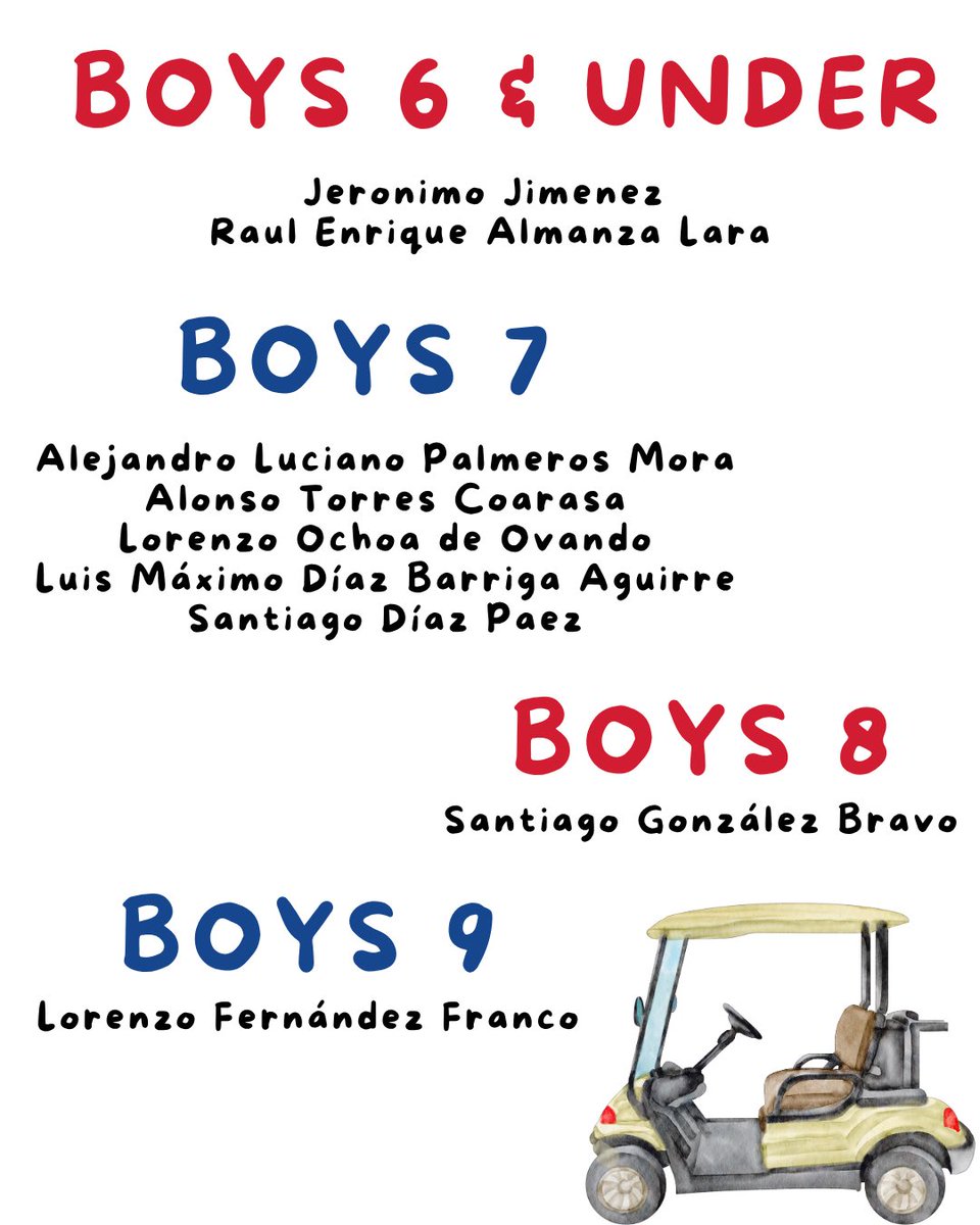 Nos vamos al mundial, nos vamos al mundial!
Muchas felicidades a todos los jugadores que calificaron para jugar el #uskidsgolfteenworldchampionship y #uskidsgolfworldchampionship 2025! 
Pt.1