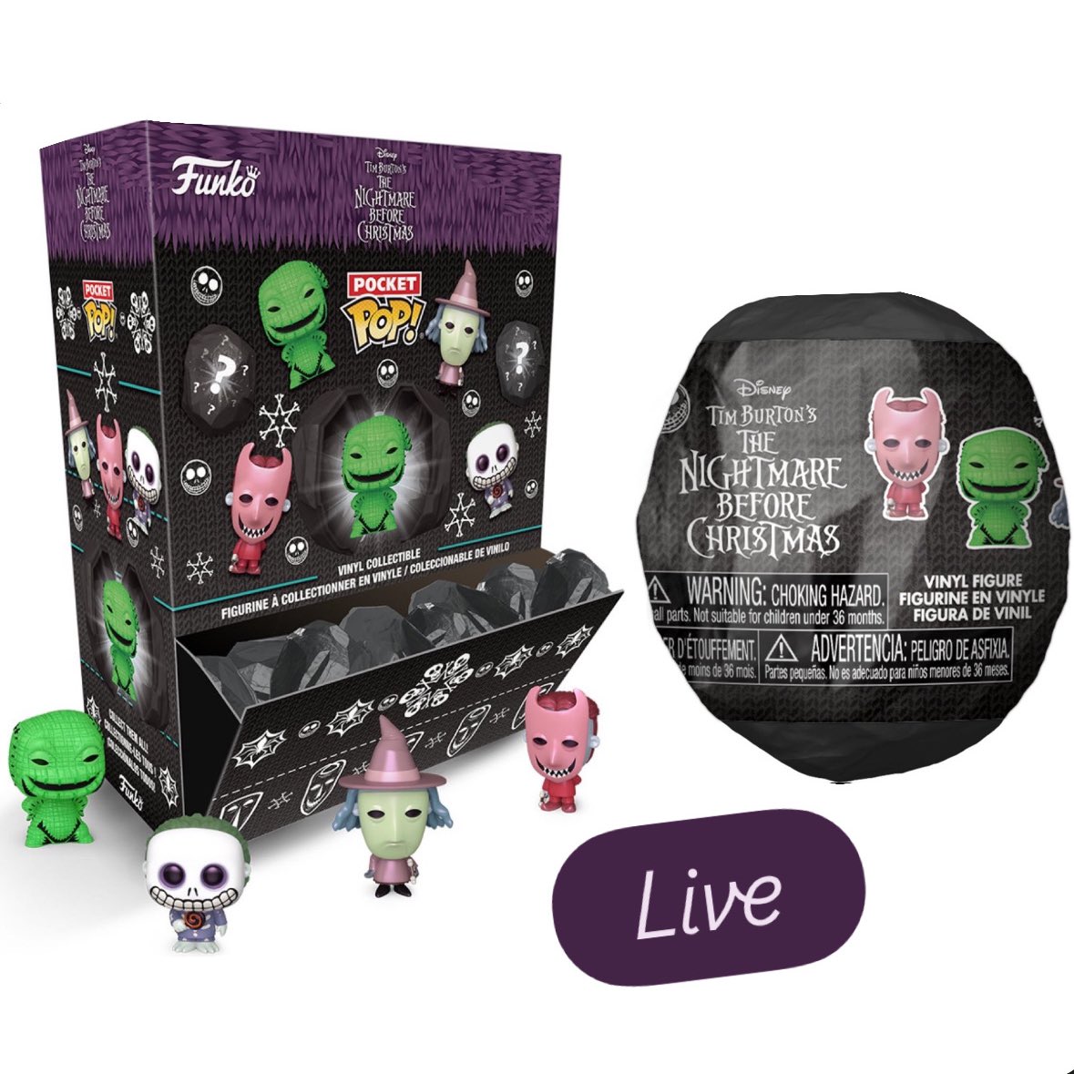 FunkoPOPsNews's tweet image. Now Live! The Nightmare Before Christmas Pocket POPs! 🖤🎁 What's inside this lump of coal? A spooky surprise! No charge until ship, and free ship $79+ at EE!
EE ~ fnkpp.com/EE
Amzn ~ fnkpp.com/Am723 ~ Later
#Ad #TheNightmareBeforeChristmas #FPN…