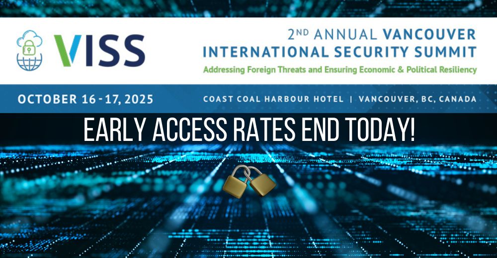 EARLY ACCESS RATES END TODAY! Are you ready to be part of the conversation shaping Canada’s future? Reserve your seat today to save on your registration. 🔗 vissummit.ca

Don’t miss your chance. Register now.🔗 vissummit.ca