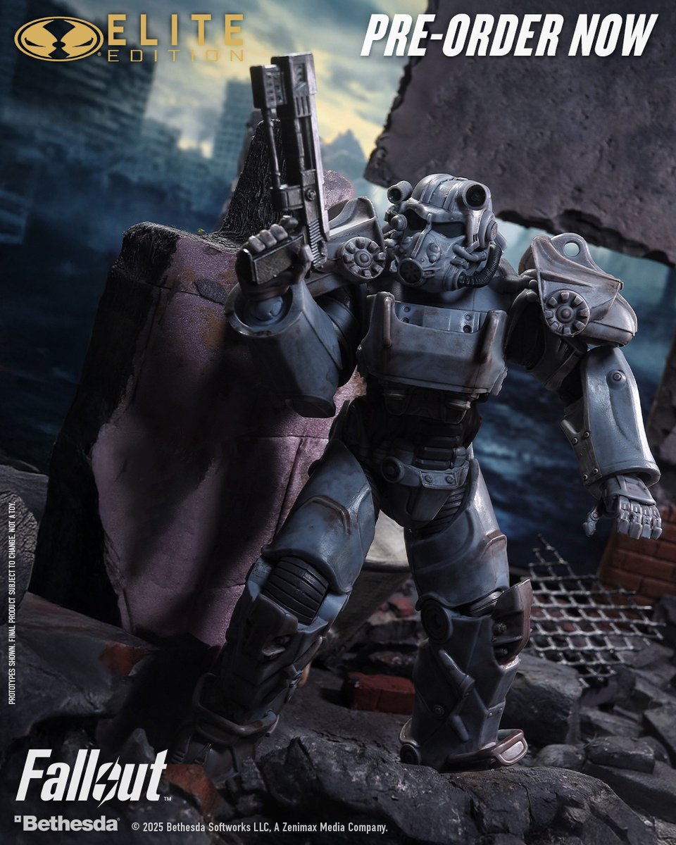 mcfarlanetoys's tweet image. T-60 (#McFarlaneEliteEdition) based on the hit #FALLOUT76 video game is available for pre-order NOW at select retailers!
➡️ bit.ly/FalloutT-60Eli…
7" scale deluxe action figure includes 11 accessories, base and an ELITE POINTS card reward system.
#McFarlaneToys #Fallout
