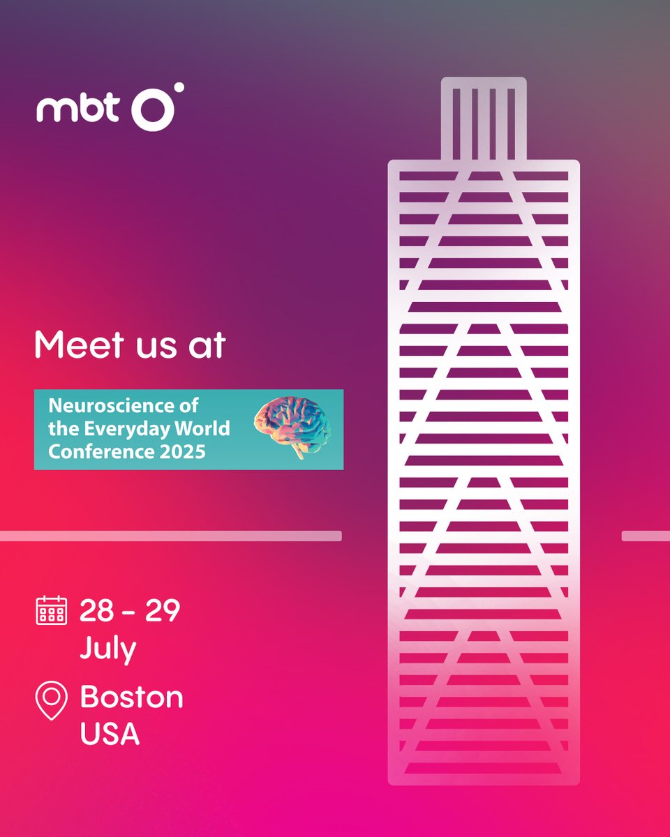 mBrainTrain's tweet image. 📍 Our team is heading to Boston for Neuroscience of the Everyday World Conference 2025!
Join us for live demos of SmartingPRO X, hyperscanning, and EEG headphones — all designed for real-world neuroscience. 🧠
📅 28-29 July
#MobileEEG #mBrainTrain #mbt #Neuroscience…