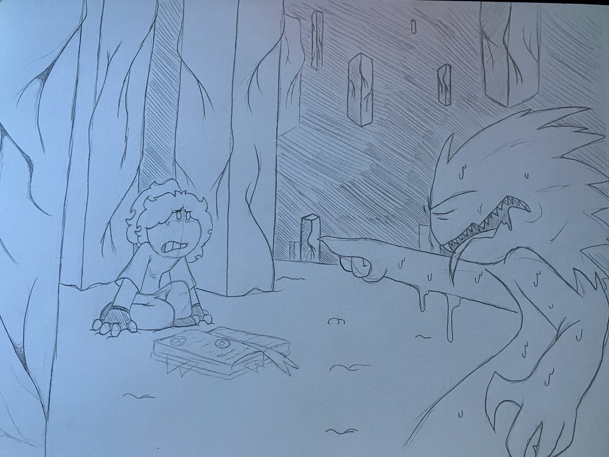 Dr_Sween's tweet image. I drew a smol scene from this ALT Au thingy mbob I’m pretty proud of this ngl 🤩
(Elly and Villyent) >:3
#oc #ocartist #characterart #originalcharacter #characterdesign
