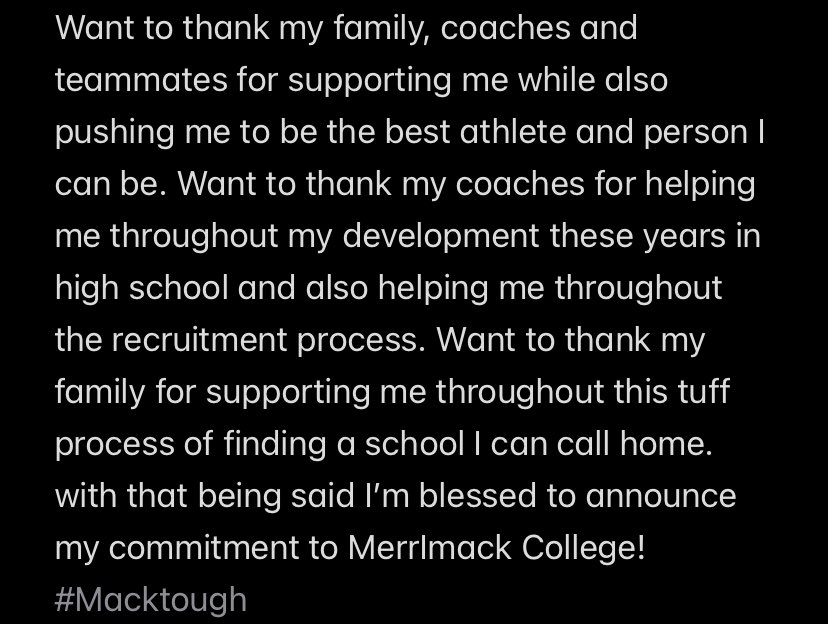 tymiere_'s tweet image. Blessed to announce my commitment to Merrimack College! @CoachGaines_1 @CoachGennettiMC @EHScoach55 @AlWaters15 @FTRreport