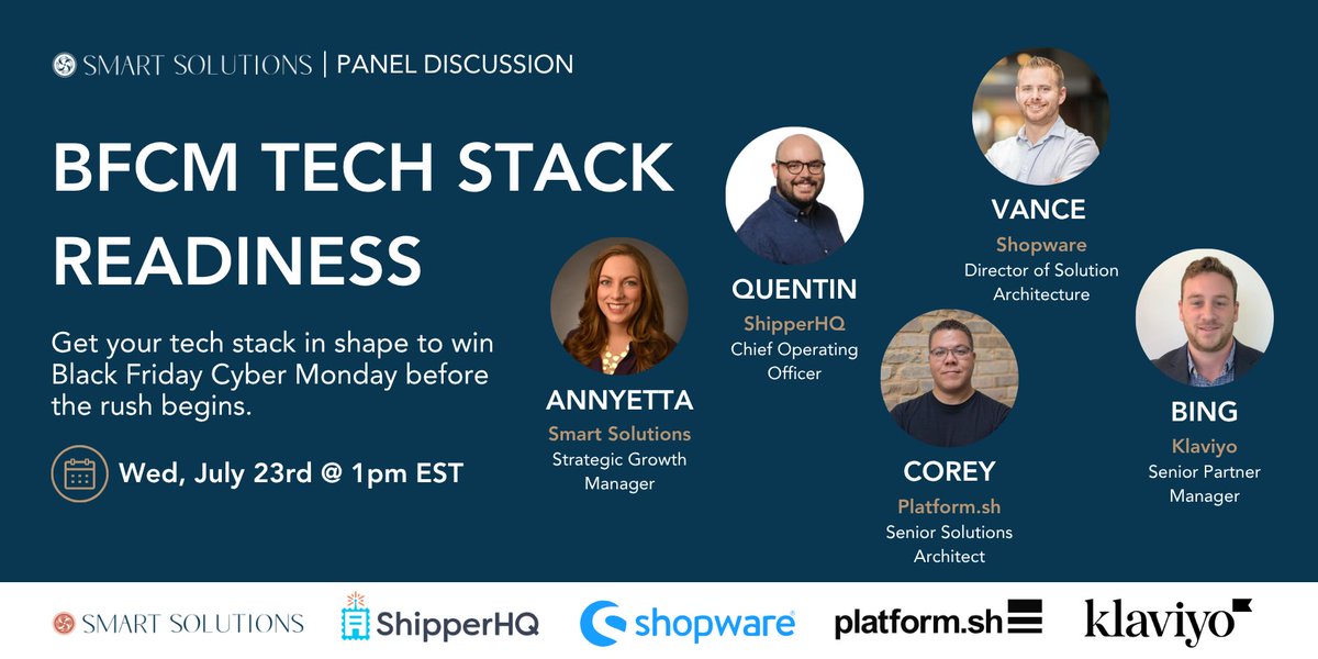 ShipperHQ (@shipperhq) on Twitter photo 15 Minutes until our COO <a href="/Quentalto/">Quentin Montalto</a> is joining <a href="/smartsolu/">Smart Solutions</a>'s BFCM Tech Stack Readiness webinar at 1PM EST/12PM CST.
If you're gearing up for peak season, donβt miss this take on simplifying checkout and making your stack work smarter, not harder.
There's still time to register 15 Minutes until our COO <a href="/Quentalto/">Quentin Montalto</a> is joining <a href="/smartsolu/">Smart Solutions</a>'s BFCM Tech Stack Readiness webinar at 1PM EST/12PM CST.
If you're gearing up for peak season, donβt miss this take on simplifying checkout and making your stack work smarter, not harder.
There's still time to register