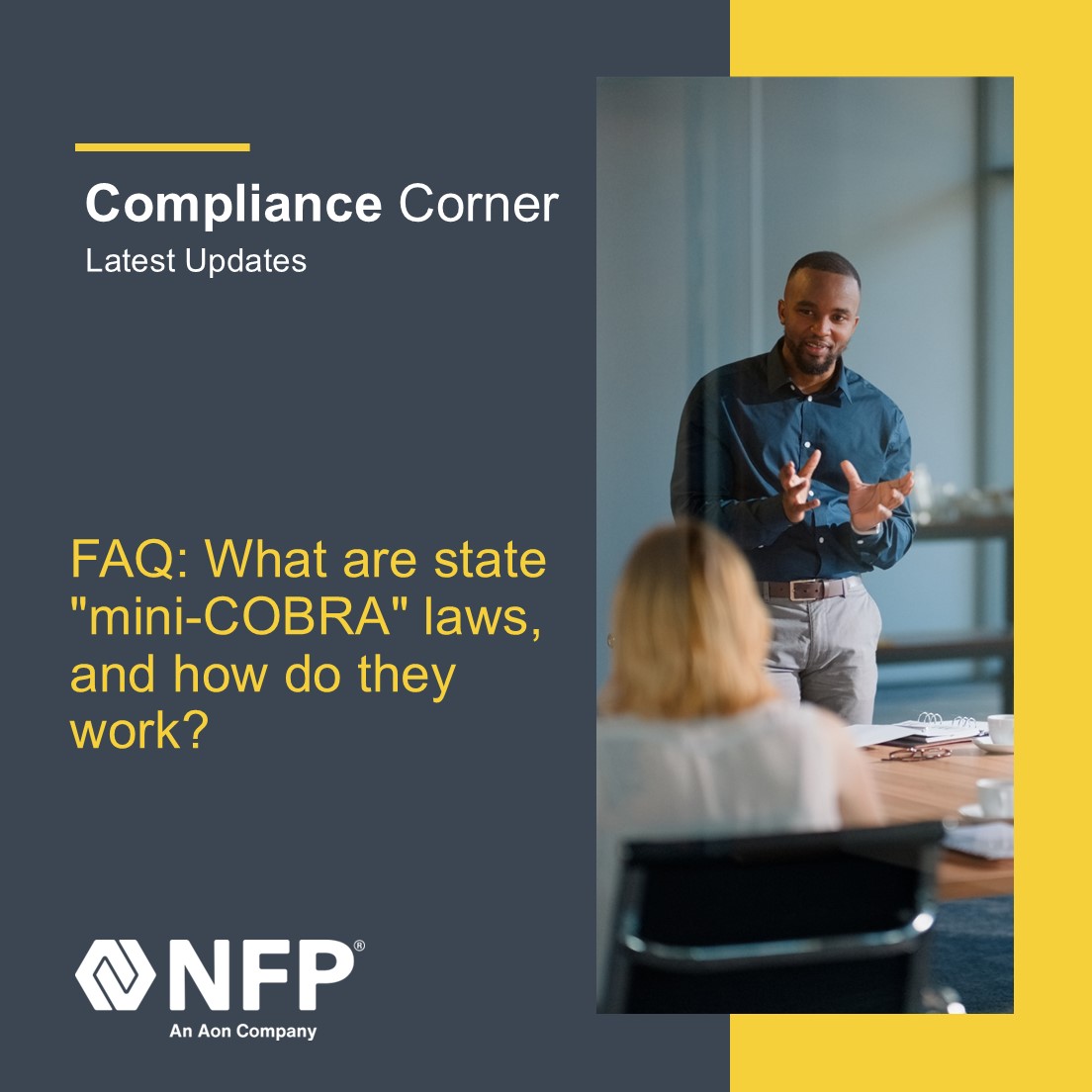 NFP, an Aon company (@nfp) on Twitter photo ❓ FAQ: What are state "mini-COBRA" laws, and how do they work? nfp.com/insights/state…
#NFP #Benefits #HR #EmploymentLaw #HealthInsurance #HumanResources ❓ FAQ: What are state "mini-COBRA" laws, and how do they work? nfp.com/insights/state…
#NFP #Benefits #HR #EmploymentLaw #HealthInsurance #HumanResources