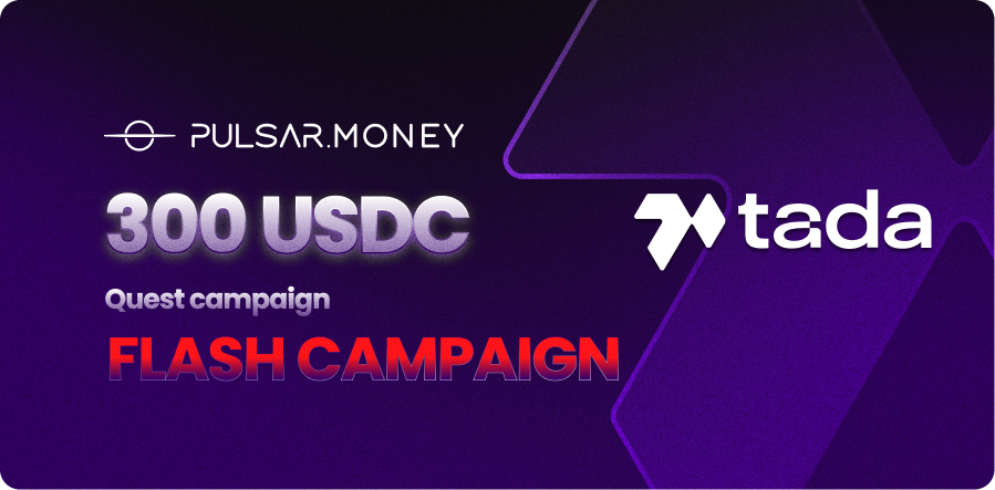 NEW FLASH QUEST: <a href="/Ta_da_io/">Ta-da</a>

Just one week to participate in this Quest and earn part of the $300 prize pool.

Join: mvx.pulsar.money/quests/ta-da-2

2x your rewards by joining this Quest and completing the TaDa AI tasks in their app.

<a href="/PulsarMvX/">Pulsar MVX</a> send 5000 TADA to 100 reactions