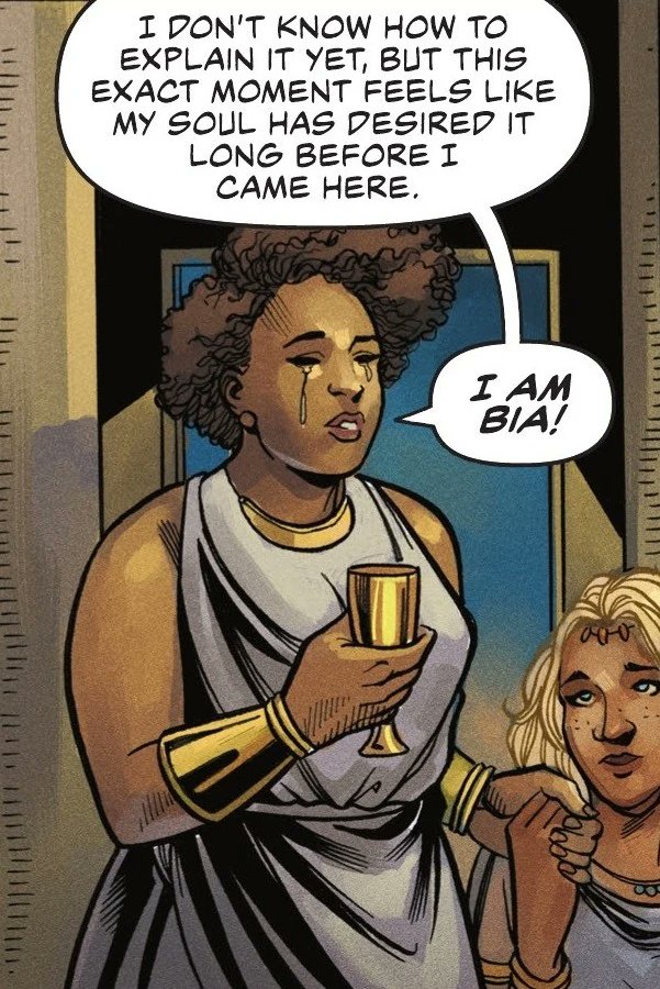 ComicsLeagueJT's tweet image. Read the second issue of the New History of the DC Universe and noticed something about this panel...
So...Mark Waid deconanized Bia and all Amazons from the well of souls after Nubia?
#WonderWoman