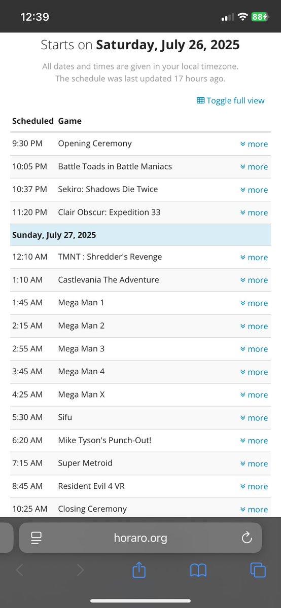 SCHEDULE IS LIVE

Remember to thank <a href="/PresidentNoir/">ThePresidentNoir</a> and our charity <a href="/BlackGirlsCode/">Black Girls Code</a> for what we’re doing this weekend.

PEEP IT 👀 

horaro.org/blackgirlscode…

(Image below is EST, link will show in YOUR timezone)