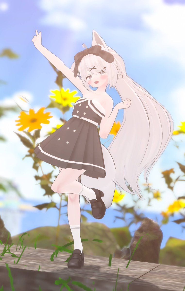 Capettiya's tweet image. あっちにはなにがあるかな！✨☀️

#かぷちやこーで