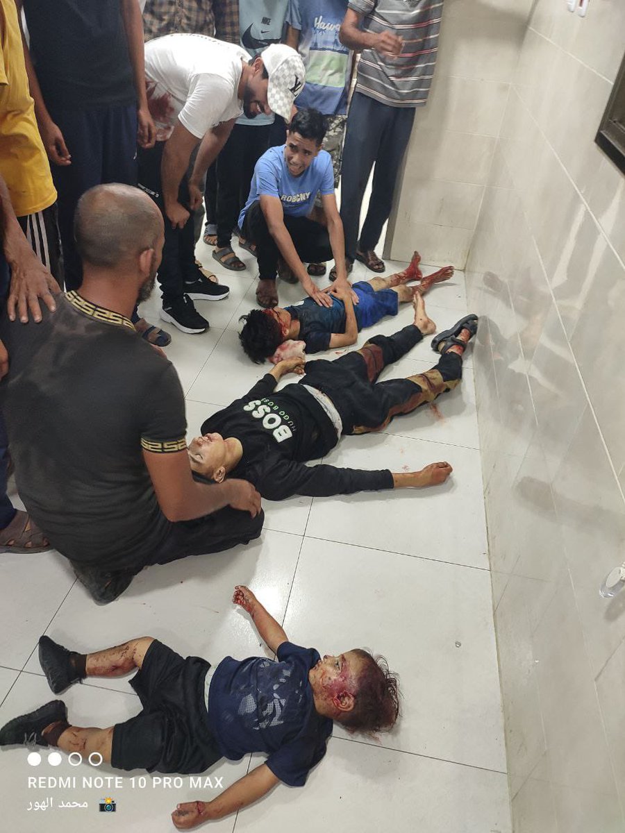 Almeqdad's tweet image. A new massacre just now in Al-Nuseirat Camp, in the central #Gaza Strip!
Martyrs and wounded among children and women.