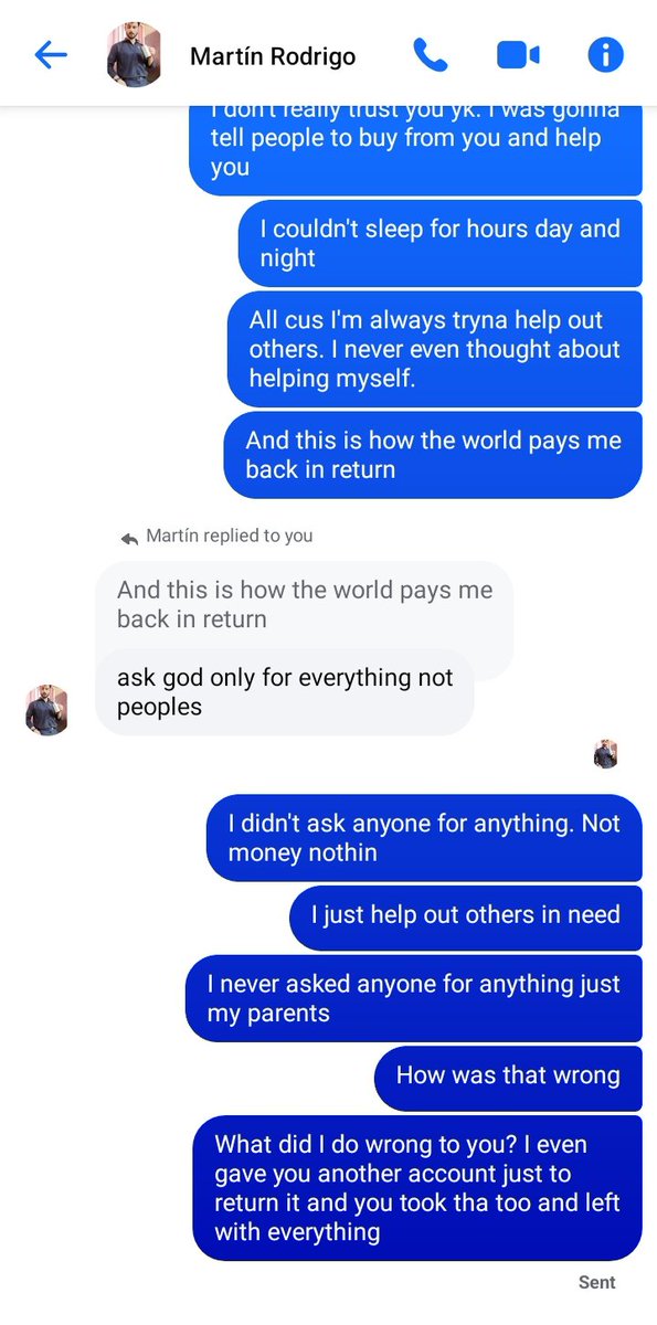 Guess who messaged me on Facebook