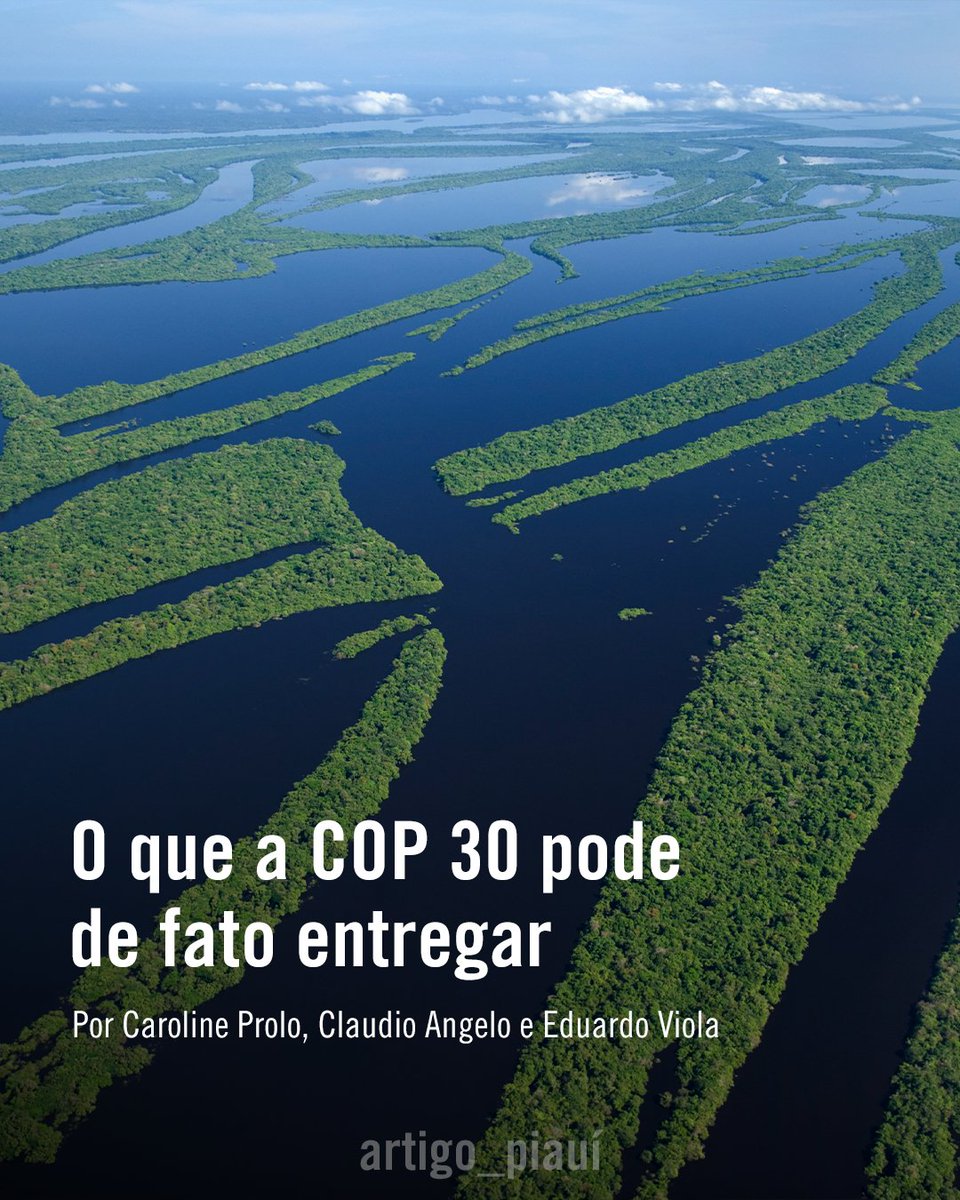 revistapiaui's tweet image. "O mundo espera que a COP 30 possa dar respostas a um tempo no qual a insanidade parece tão fora de controle quanto o aquecimento global."
Leia: piaui.co/3TSRYKN
