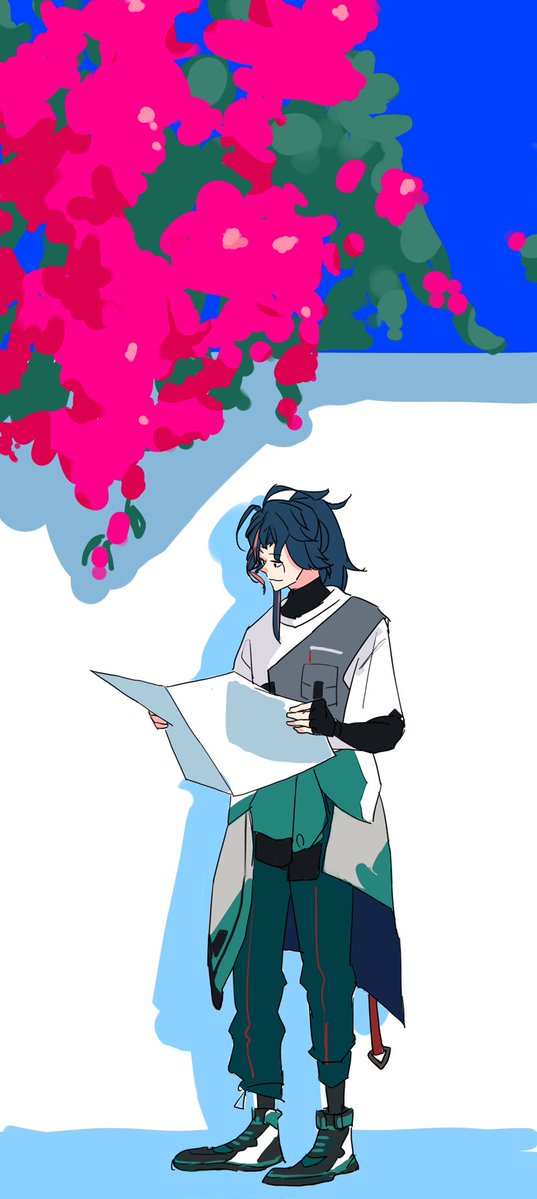 ueharanoe's tweet image. Bougainvillea
 #かいせ絵
※タップ推奨