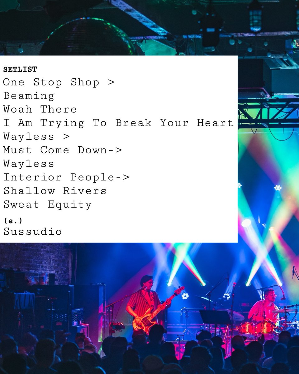 eggylive's tweet image. 7.22.25 // Brooklyn, NY 

full setlist notes on thecarton.net