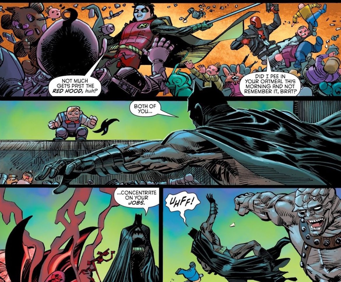 SON0FBATM4N's tweet image. brotherly love 💕
- Convergence: Batman and Robin #2