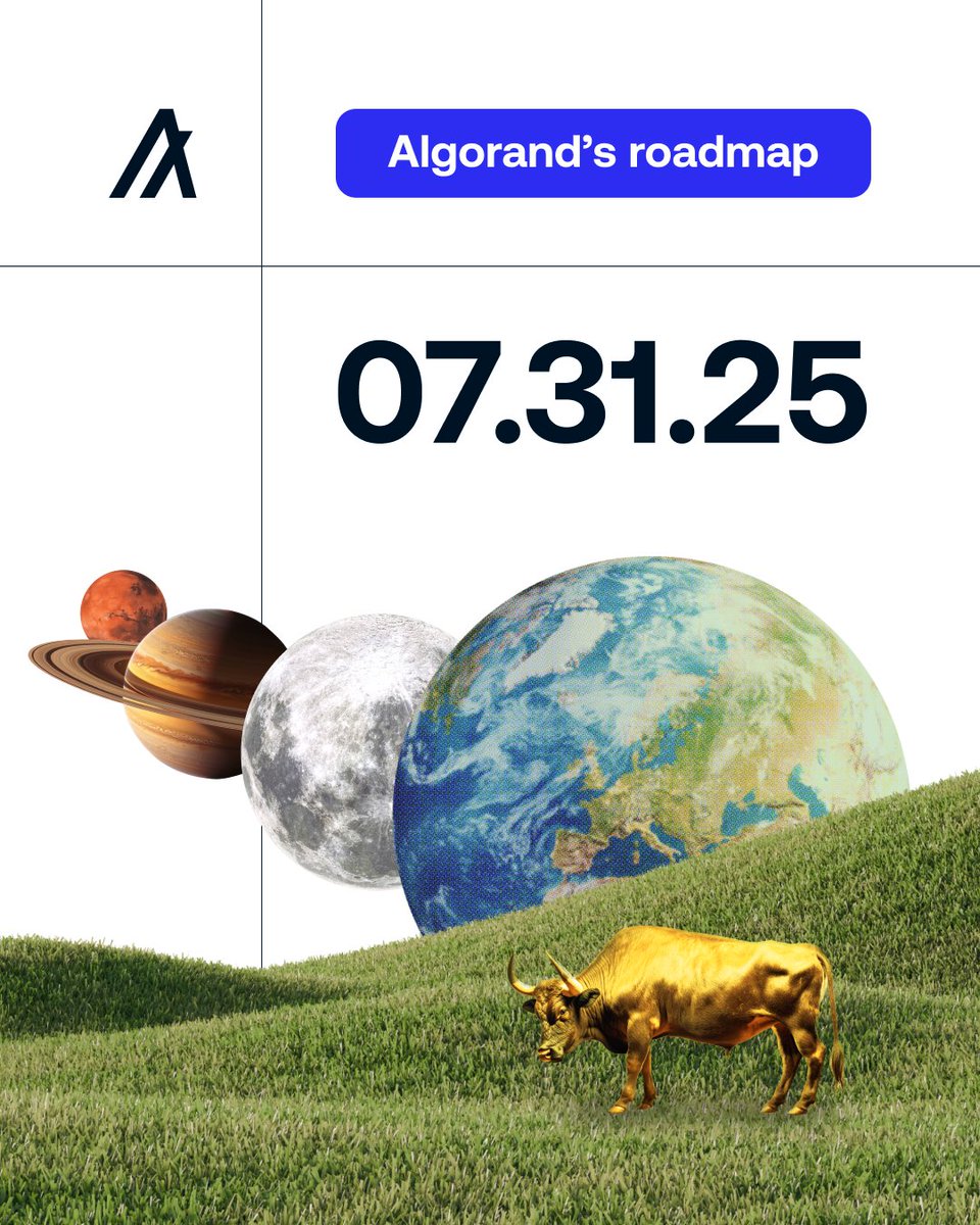AlgoFoundation's tweet image. The Algorand Roadmap will be released on July 31 at 12PM EST.
A livestream reveal is coming. Full tech roadmap. No filters.
Are you ready?