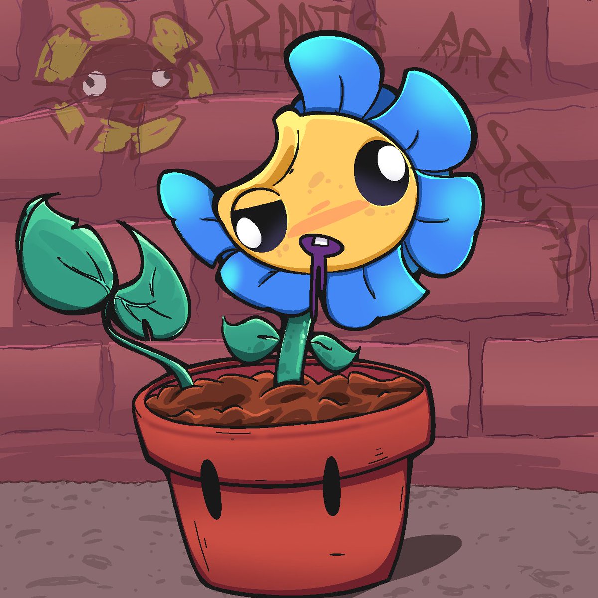 Zombie25alv's tweet image. Brainrotted 🐟 
#pvzfanart