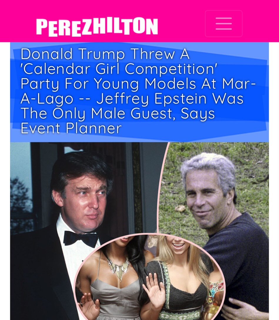 Danphillipsresi's tweet image. Donnie had a creepy party with underage girls and Epstein was the only other male invited. But sure, he's not on the list.