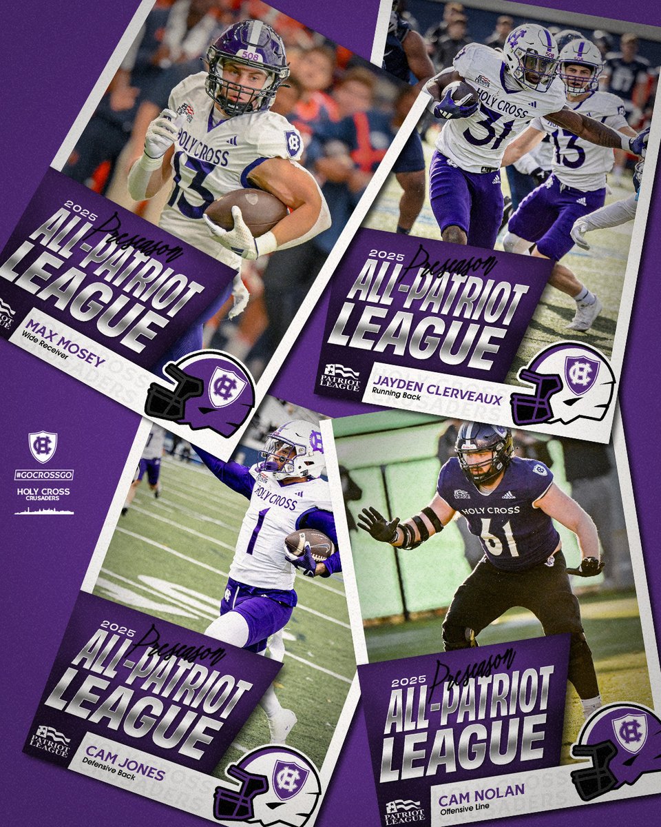 HCrossFB's tweet image. 4️⃣ Crusaders earned 2025 Preseason All-Patriot League honors!
tinyurl.com/mryf8hru
#GoCrossGo