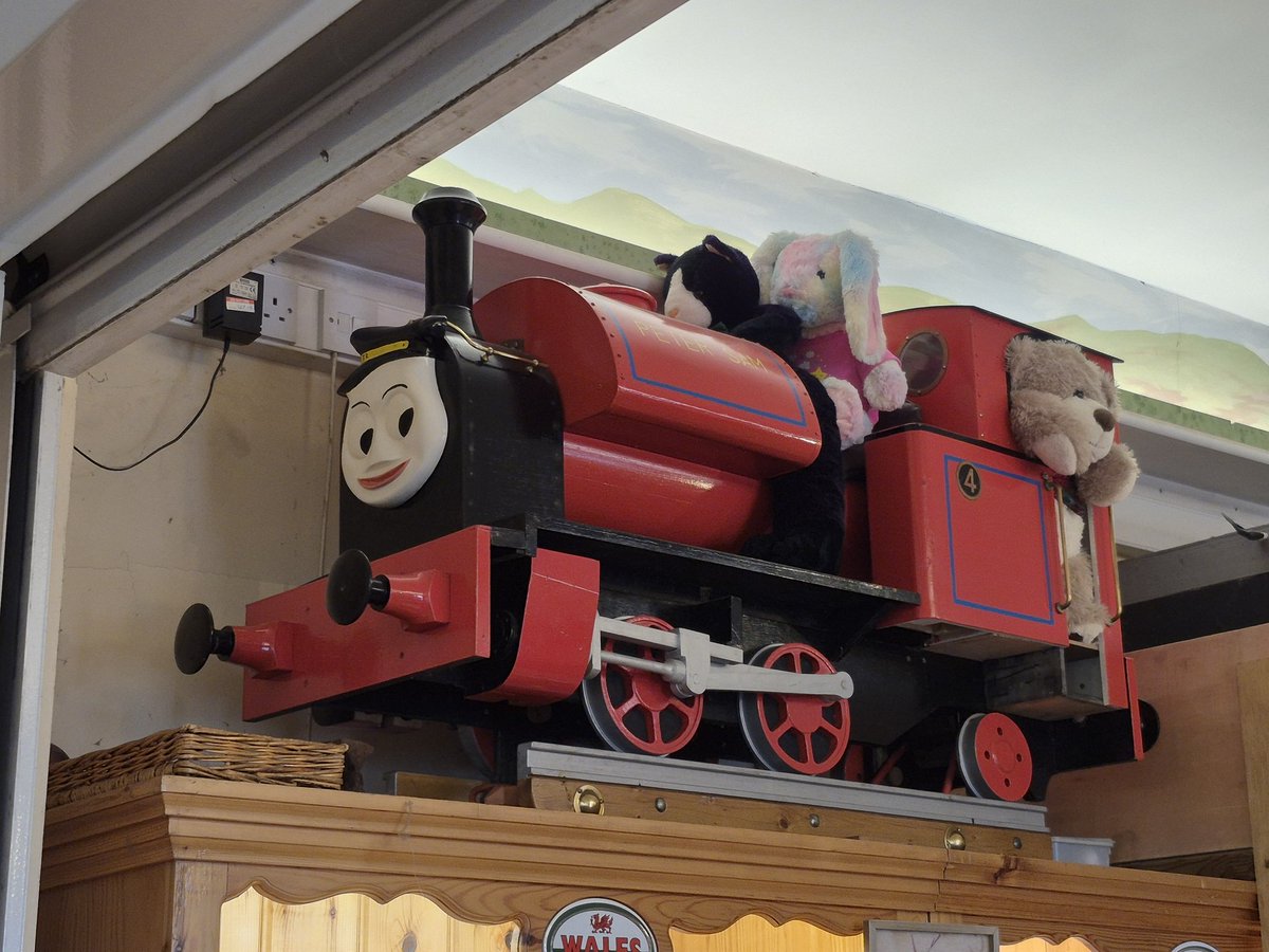 OGThomasFan's tweet image. This large model of Peter Sam at @TalyllynRailway reminds me of the close up filming model. I wonder how close they are in size #AwdryEx5 #Awdry5 ##awdryextravaganza