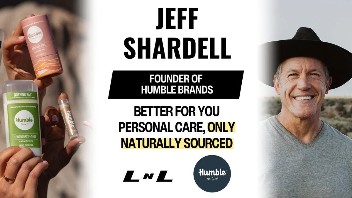 benmweiss_'s tweet image. New Episode! Jeff Shardell, CEO of Humble Brands, Inc., on creating better-for-you personal care that is scalable!
From being a founding member of Google's Business Development team shaping it from around 100 to 10s of thousands of people, Jeff decided to take a turn into a…